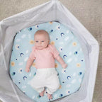 Portable Infant Activity Center: Metal Frame, 15 lb Capacity, Folds for Transport & Storage