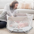 Portable Infant Activity Center: Metal Frame, 15 lb Capacity, Folds for Transport & Storage