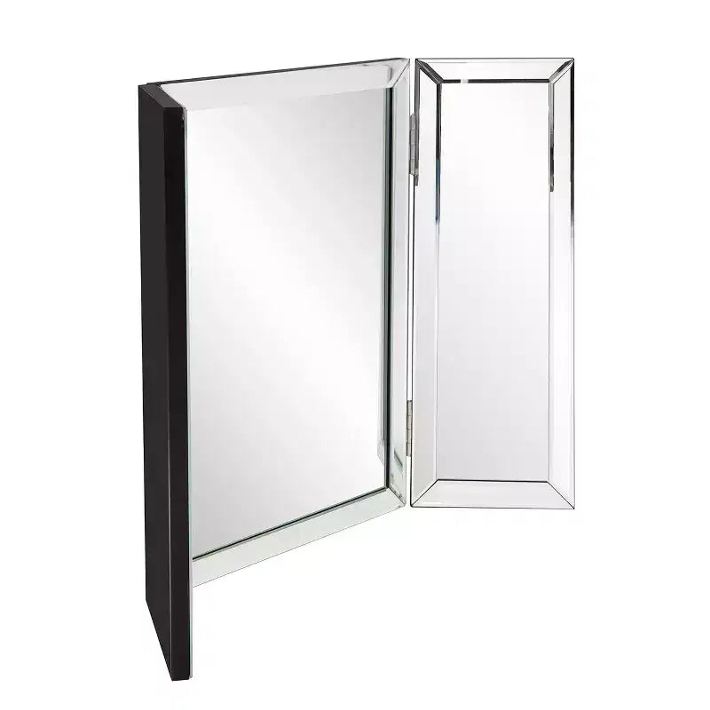 Howard Elliott Rectangle Tripoli Vanity Bathroom Mirror Clear: Modern Freestanding Glass, No Assembly Required