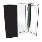 Howard Elliott Rectangle Tripoli Vanity Bathroom Mirror Clear: Modern Freestanding Glass, No Assembly Required