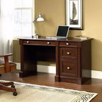 Executive Desk Brown  23.5D x 53.12W x 30H  Flip-Down Panel  144 lbs