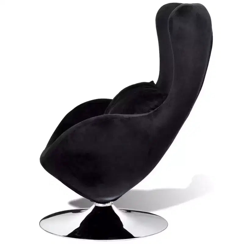 Armchair Upholstered Swivel Accent Club Chair for Living Room Bedroom - Black