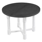 Farmhouse Style Kitchen Table with Removable Leaf & Upholstered Chairs