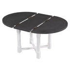 Farmhouse Style Kitchen Table with Removable Leaf & Upholstered Chairs