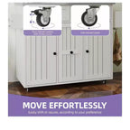 Rolling Kitchen Island Cart with Drop Leaf Countertop Adjustable Shelve Spice Rack With Two Chairs For Kitchen Dining Room