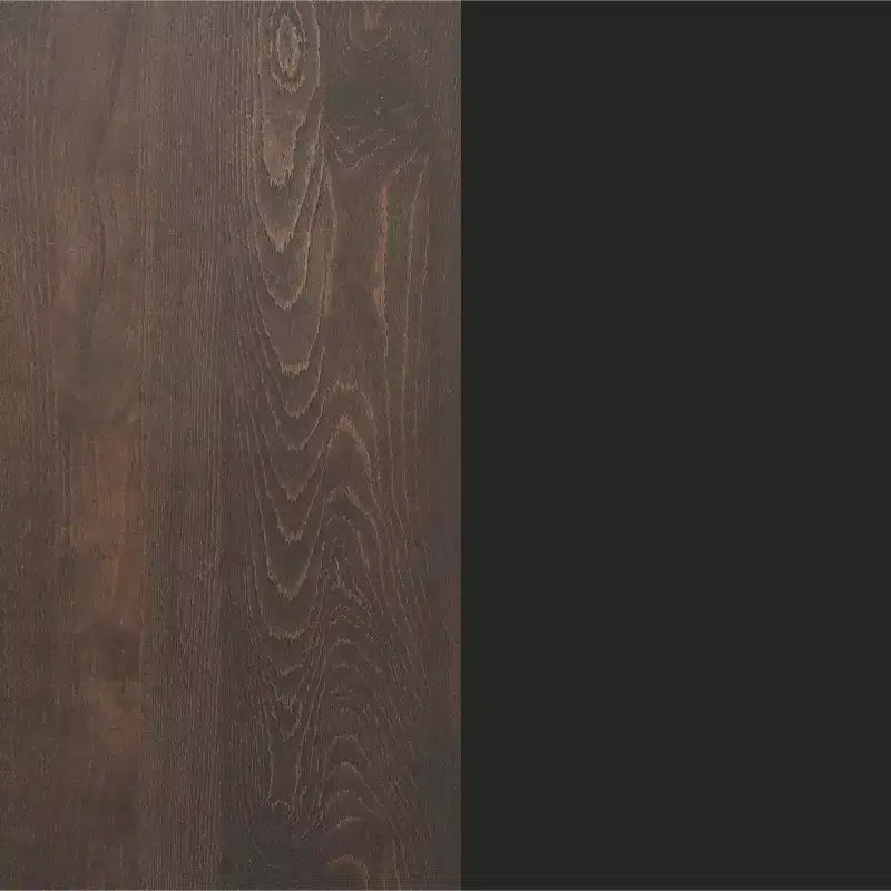 Rectangular Solid Wood Commercial Indoor Tabletop with 18 Round Bar Height Rust-Resistant Cast Iron Base