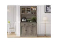 71 Wood Kitchen Pantry Storage Cabinet, Freestanding Buffet Hutch with Microwave Stand, Coffee Bar, 2 Drawers, 5 Doors & Shelves for Dining Room