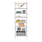 8-Tier Wire Shelving Unit Adjustable Steel Wire Rack