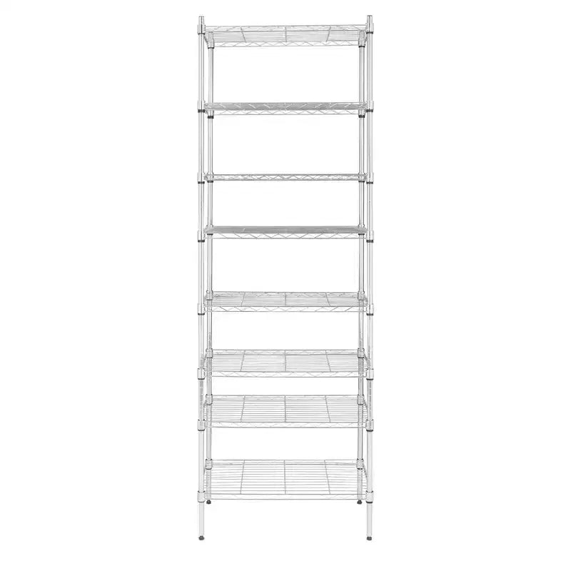 8-Tier Wire Shelving Unit Adjustable Steel Wire Rack