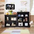 Libreria a 2/3/5/6 Ripiani, Stile Farmhouse, Larghezza 23,6"/31,5" con Ripiani Regolabili – Scaffale a Giorno con Design Antiscivolo per Casa e Ufficio