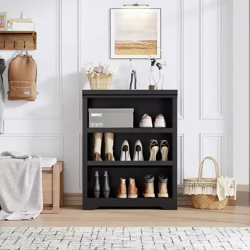 Libreria a 2/3/5/6 Ripiani, Stile Farmhouse, Larghezza 23,6"/31,5" con Ripiani Regolabili – Scaffale a Giorno con Design Antiscivolo per Casa e Ufficio