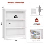 Libreria a 2/3/5/6 Ripiani, Stile Farmhouse, Larghezza 23,6"/31,5" con Ripiani Regolabili – Scaffale a Giorno con Design Antiscivolo per Casa e Ufficio