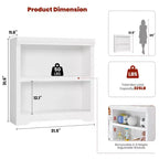 Libreria a 2/3/5/6 Ripiani, Stile Farmhouse, Larghezza 23,6"/31,5" con Ripiani Regolabili – Scaffale a Giorno con Design Antiscivolo per Casa e Ufficio