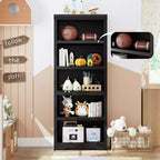 Libreria a 2/3/5/6 Ripiani, Stile Farmhouse, Larghezza 23,6"/31,5" con Ripiani Regolabili – Scaffale a Giorno con Design Antiscivolo per Casa e Ufficio