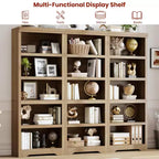 Libreria a 2/3/5/6 Ripiani, Stile Farmhouse, Larghezza 23,6"/31,5" con Ripiani Regolabili – Scaffale a Giorno con Design Antiscivolo per Casa e Ufficio