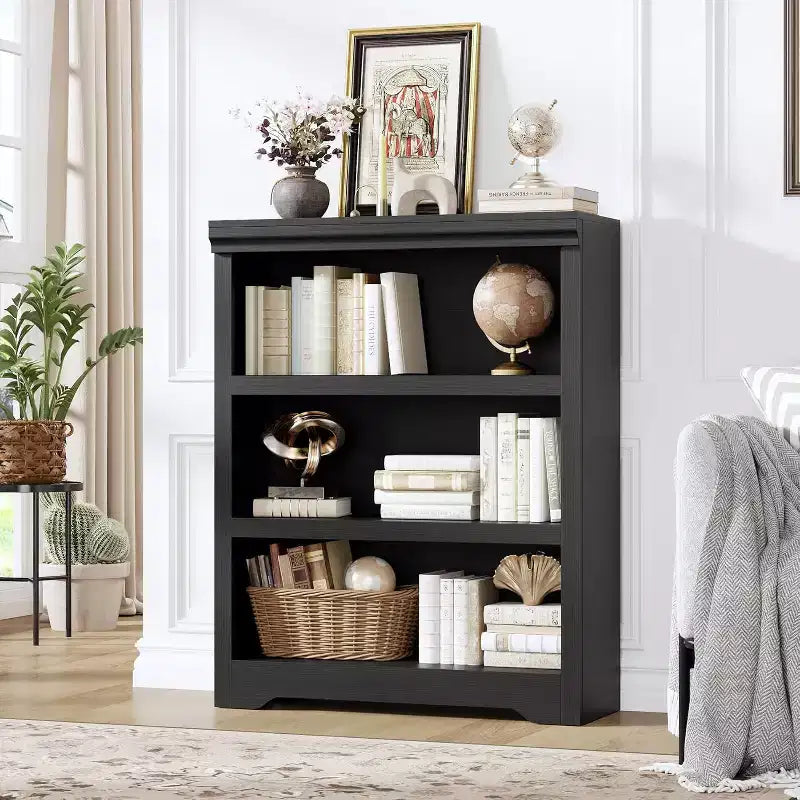 Libreria a 2/3/5/6 Ripiani, Stile Farmhouse, Larghezza 23,6"/31,5" con Ripiani Regolabili – Scaffale a Giorno con Design Antiscivolo per Casa e Ufficio