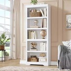 Libreria a 2/3/5/6 Ripiani, Stile Farmhouse, Larghezza 23,6"/31,5" con Ripiani Regolabili – Scaffale a Giorno con Design Antiscivolo per Casa e Ufficio