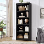 Libreria a 2/3/5/6 Ripiani, Stile Farmhouse, Larghezza 23,6"/31,5" con Ripiani Regolabili – Scaffale a Giorno con Design Antiscivolo per Casa e Ufficio