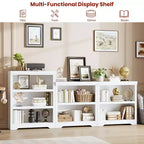 Libreria a 2/3/5/6 Ripiani, Stile Farmhouse, Larghezza 23,6"/31,5" con Ripiani Regolabili – Scaffale a Giorno con Design Antiscivolo per Casa e Ufficio