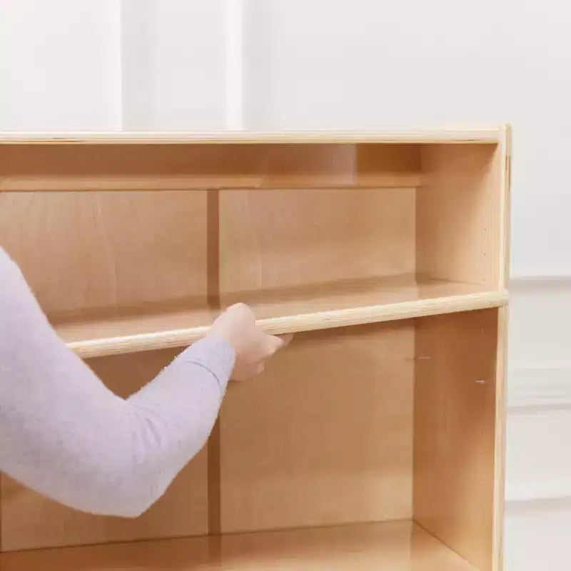Wooden Classic Bookcase with Adjustable Shelves, 60in, Classroom Bookshelf