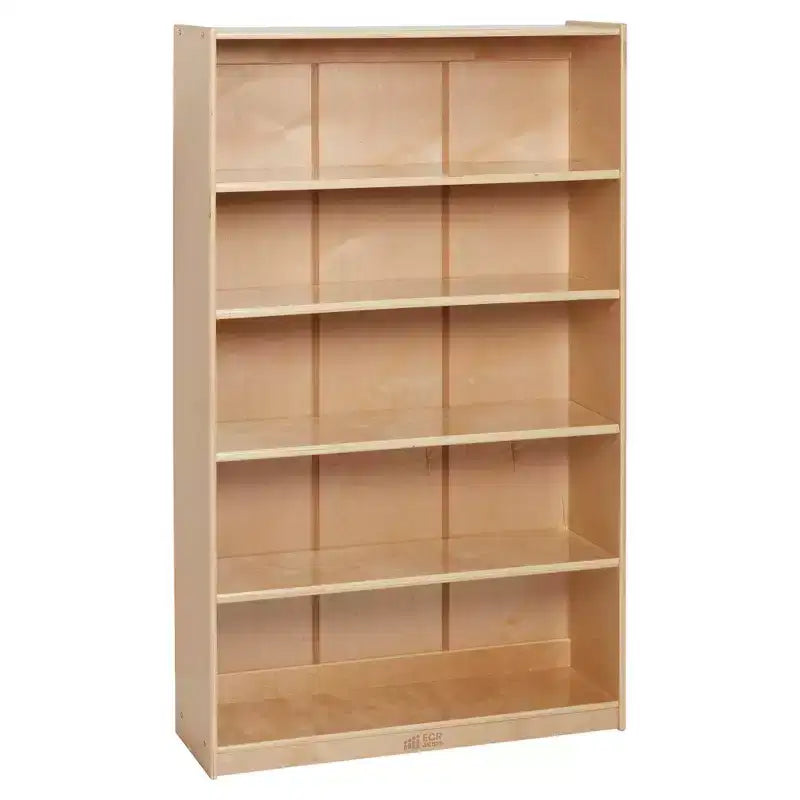 Wooden Classic Bookcase with Adjustable Shelves, 60in, Classroom Bookshelf