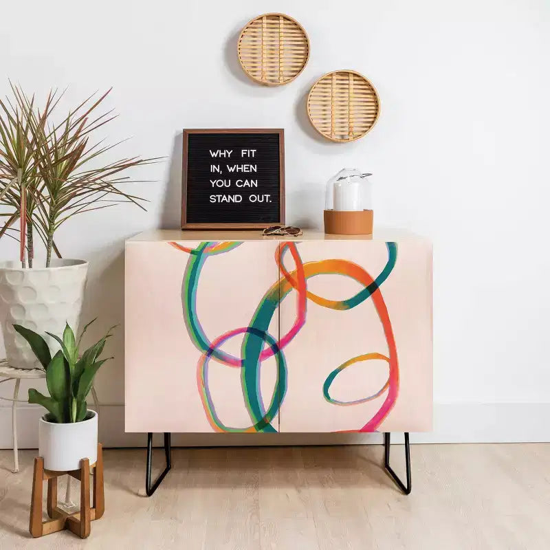 Love and Aberration Black Legged Credenza