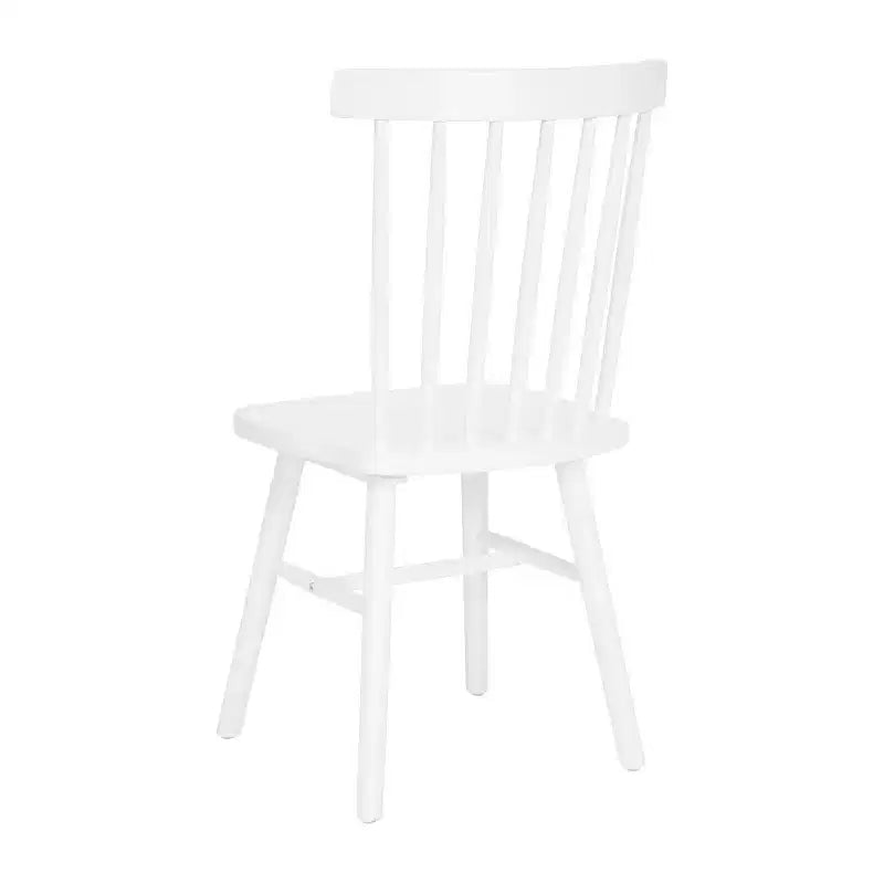 Set of 2 Commercial Grade Windsor Dining Chairs, Solid Wood Armless Spindle Back Restaurant Dining Chairs