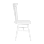 Set of 2 Commercial Grade Windsor Dining Chairs, Solid Wood Armless Spindle Back Restaurant Dining Chairs