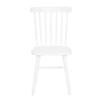Set of 2 Commercial Grade Windsor Dining Chairs, Solid Wood Armless Spindle Back Restaurant Dining Chairs