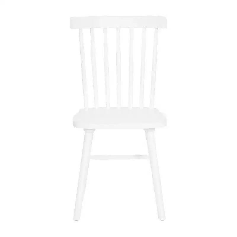 Set of 2 Commercial Grade Windsor Dining Chairs, Solid Wood Armless Spindle Back Restaurant Dining Chairs