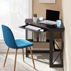 41 in Corner Computer Desk with Storage Shelves & Charging Station, Gamer Desk, Modern Computer Desk for Home Office Workstation
