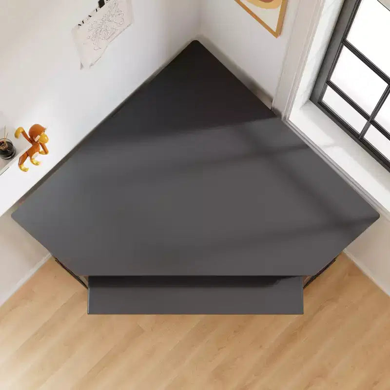 41 in Corner Computer Desk with Storage Shelves & Charging Station, Gamer Desk, Modern Computer Desk for Home Office Workstation