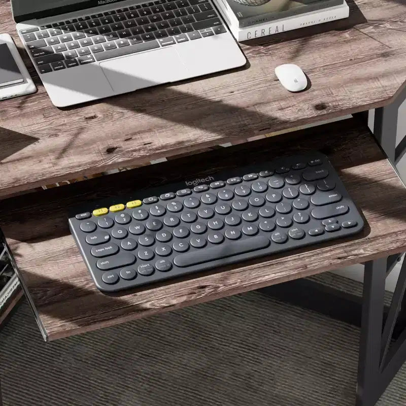 41 in Corner Computer Desk with Storage Shelves & Charging Station, Gamer Desk, Modern Computer Desk for Home Office Workstation
