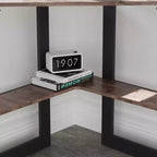 41 in Corner Computer Desk with Storage Shelves & Charging Station, Gamer Desk, Modern Computer Desk for Home Office Workstation
